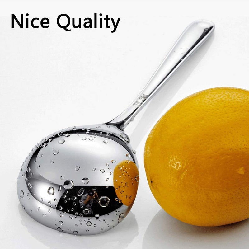 Qualizon 18/8 Stainless Steel Heavy Duty Big Soup Spoon Large Serving Spoon Mini Ladle-7.9inch (4 Packed) - Image 5